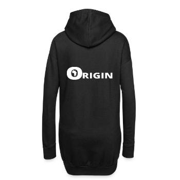 ORIGINE AFRIQUE - Sweat-shirt à capuche long Femme - noir - Dos
