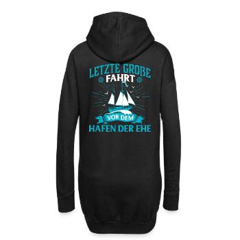 Junggesellenabschied Ehe - Hoodie-Kleid - Schwarz - Hinten