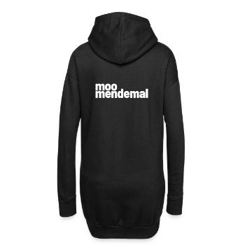 moomendemal lustige Sächsische Sachsen Sprüche - Hoodie-Kleid - Schwarz - Hinten