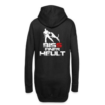 Biss einer heult - Hoodie-Kleid - Schwarz - Hinten
