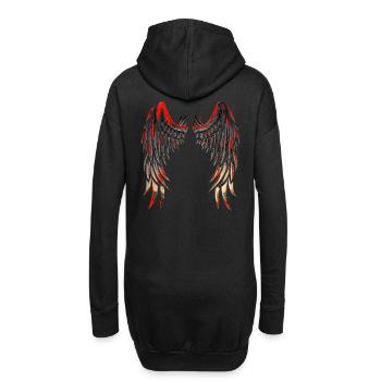 Fighting Angel Blood Wings - Hoodie-Kleid - Schwarz - Hinten