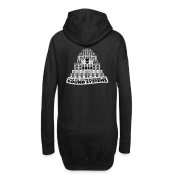 Fuck The System, Bring Out The Sound Systems - Sweat-shirt à capuche long Femme - noir - Dos