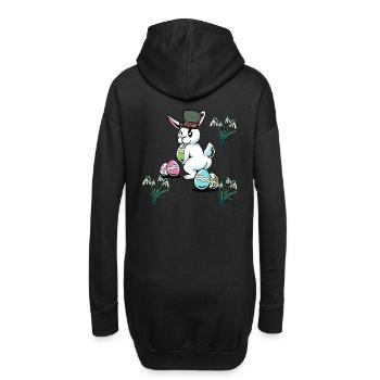 Oeufs de Pâques Fête de Pâques Lapin de Pâques enfant - Sweat-shirt à capuche long Femme - noir - Dos