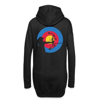 ArcLab Archer Woman Compound Target - Sweat-shirt à capuche long Femme - noir - Dos