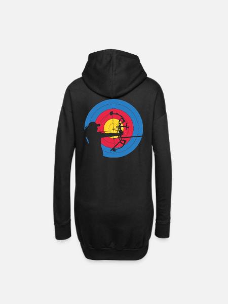 ArcLab Archer Woman Compound Target - Sweat-shirt à capuche long Femme - noir