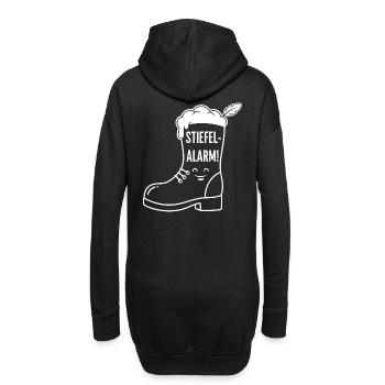 Stiefel Bier - Hoodie-Kleid - Schwarz - Hinten