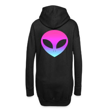 aliens - Sweat-shirt à capuche long Femme - noir - Dos