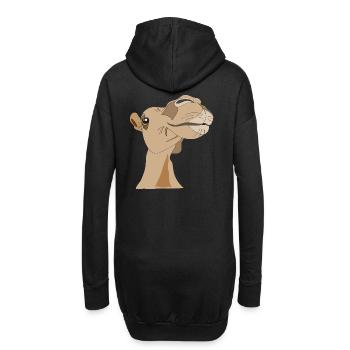 Kameldame - Hoodie-Kleid - Schwarz - Hinten