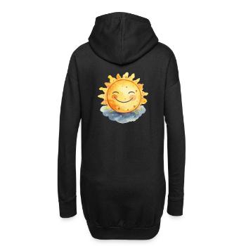 Sonnenschein - Hoodie-Kleid - Schwarz - Hinten