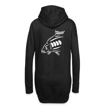Karpfen Angeln Montage Carp Rig Shirt Geschenke - Hoodie-Kleid - Schwarz - Hinten