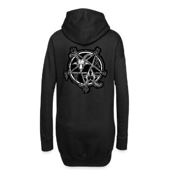 Deux visages du diable - Sweat-shirt à capuche long Femme - noir - Dos