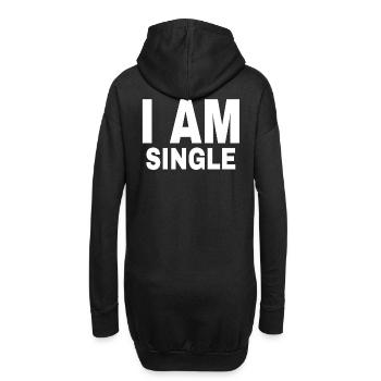 SINGLE - Hoodie Dress - black - Back