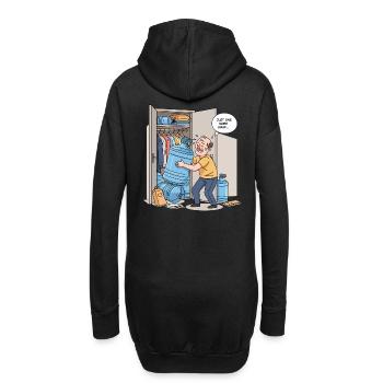 Nur ein weiterer Tropfen... - Hoodie-Kleid - Schwarz - Hinten