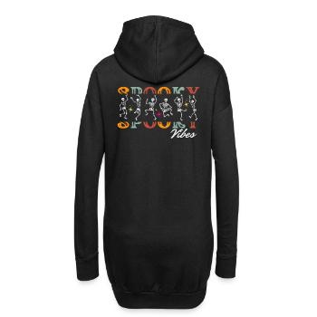 AMBIANCE EFFRAYANTE D’HALLOWEEN - Sweat-shirt à capuche long Femme - noir - Dos