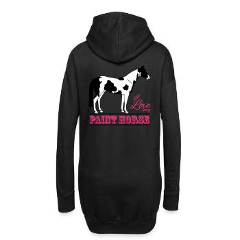 I love my paint horse - Sweat-shirt à capuche long Femme - noir - Dos