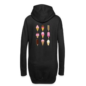 Ice Cream - Hoodie-Kleid - Schwarz - Hinten