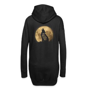 Throw me to the Wolves - Hoodie-Kleid - Schwarz - Hinten
