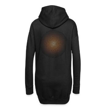 Mycélium de champignon (édition psychédélique) - Sweat-shirt à capuche long Femme - noir - Dos
