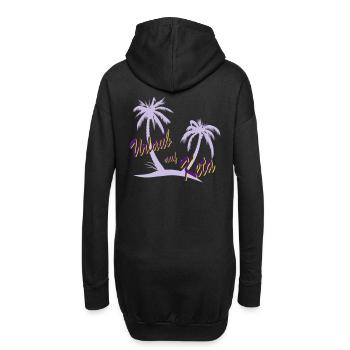 Urlaub auf Keta Ketamin und Drogen - Hoodie-Kleid - Schwarz - Hinten
