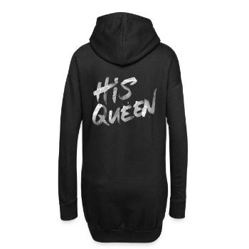 His Queen Splash - White - Hoodie-Kleid - Schwarz - Hinten