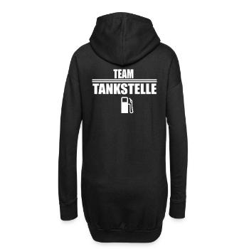 Team Tankstelle, Kasse Tankwart shirt Geschenk - Hoodie-Kleid - Schwarz - Hinten