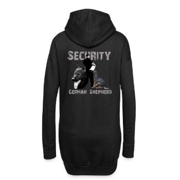 Berger allemand, tête de chien, sport de chien, dictons de chien, - Sweat-shirt à capuche long Femme - noir - Dos