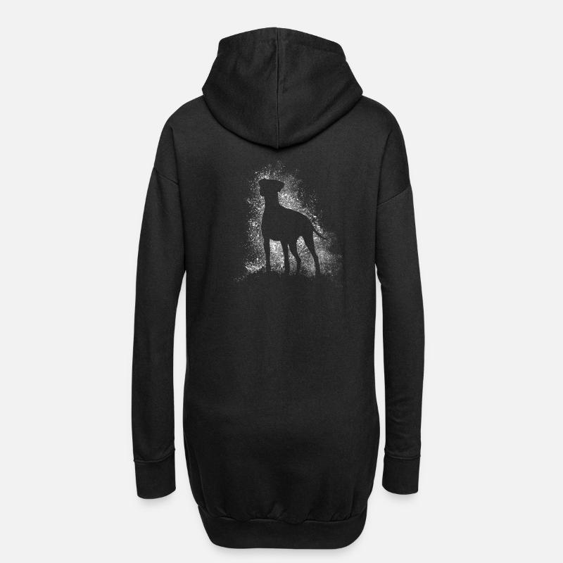 Dobi Silhouette - Hoodie-Kleid - Schwarz