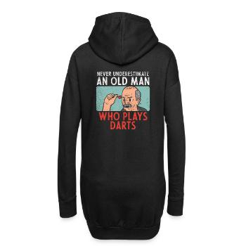 Dictons du joueur de fléchettes - Sweat-shirt à capuche long Femme - noir - Dos