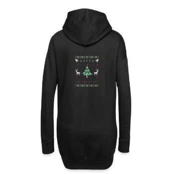 Arbre de Noël moche Noël - Sweat-shirt à capuche long Femme - noir - Dos