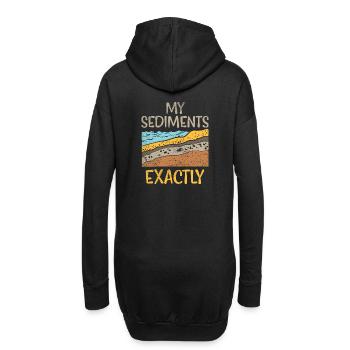Géologue - Sweat-shirt à capuche long Femme - noir - Dos