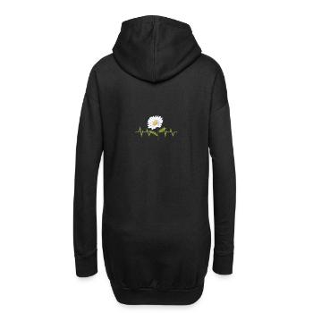 Daisy Heartbeat - Sweat-shirt à capuche long Femme - noir - Dos