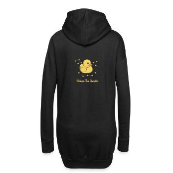 Badeente Gummiente - Hoodie-Kleid - Schwarz - Hinten