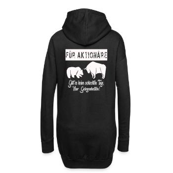 Aktien Börse WallStreet Investieren Investor - Hoodie-Kleid - Schwarz - Hinten