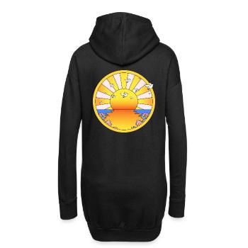 LSD California Orange Sonnenschein - Hoodie-Kleid - Schwarz - Hinten