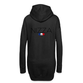 NIZZA FRANKREICH URLAUB SOMMER PARTY (b) - Hoodie-Kleid - Schwarz - Hinten