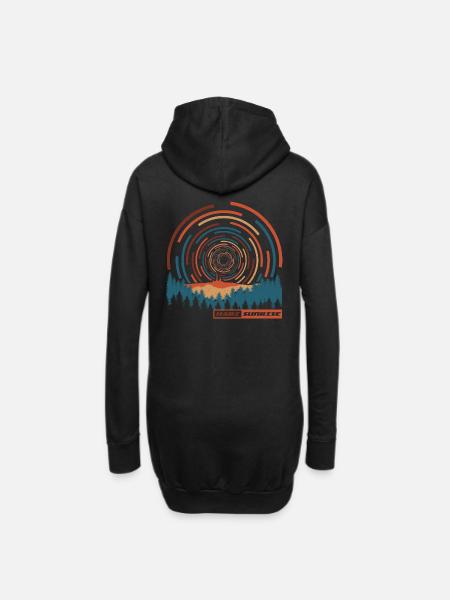 Harz Sunrise (Brocken-Edition) - Hoodie-Kleid - Schwarz