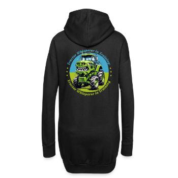 Traktorflüsterer in der Ausbildung - Hoodie-Kleid - Schwarz - Hinten