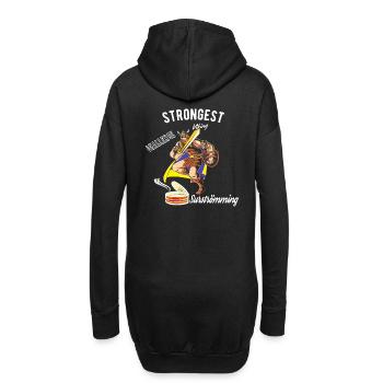 Surströmming Challenge, chemise viking suédoise FUN - Sweat-shirt à capuche long Femme - noir - Dos