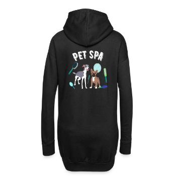 Dog Groomer, Pet Spa, chemise de toilettage pour chien, chien - Sweat-shirt à capuche long Femme - noir - Dos