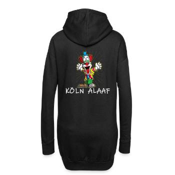 Clown Köln Alaaf,Karneval Fastnacht,Kostüm Shirt - Hoodie-Kleid - Schwarz - Hinten