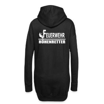 Feuerwehr Höhenretter,112 Outfit Bergrettung shirt - Hoodie-Kleid - Schwarz - Hinten