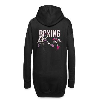 Boxen,Boxsport,Boxing,Boxer, Kampf Trikot shirt - Hoodie-Kleid - Schwarz - Hinten