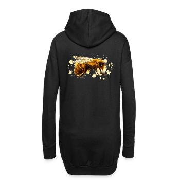 Honigbiene,Biene Hummel Imker Fleißig Bienchen - Hoodie-Kleid - Schwarz - Hinten