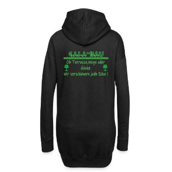 Gala Bau Landschaftsgärtner,Galabau,Gärtnerin,Fun - Hoodie-Kleid - Schwarz - Hinten