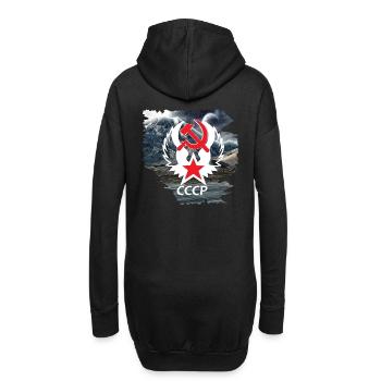 Russie,Union soviétique,Armoiries russes,Montagne Chemise - Sweat-shirt à capuche long Femme - noir - Dos