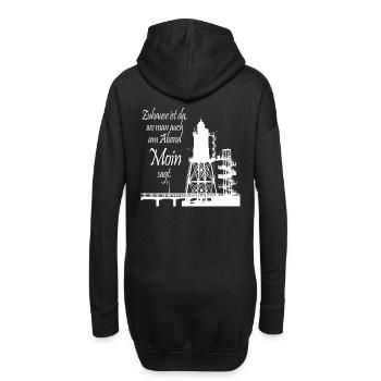 Zuhause - Hoodie-Kleid - Schwarz - Hinten