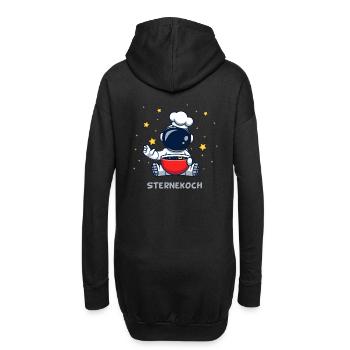 SterneKoch (Sternchen-Suppe-Edition) - Hoodie-Kleid - Schwarz - Hinten