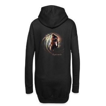 Guerrier des sables - Sweat-shirt à capuche long Femme - noir - Dos
