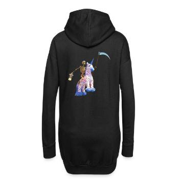 Le cheval de la Faucheuse effrayante - Sweat-shirt à capuche long Femme - noir - Dos