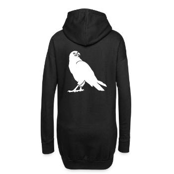 faune, aigle, buse, faune, oiseaux, oiseau, zoo - Sweat-shirt à capuche long Femme - noir - Dos